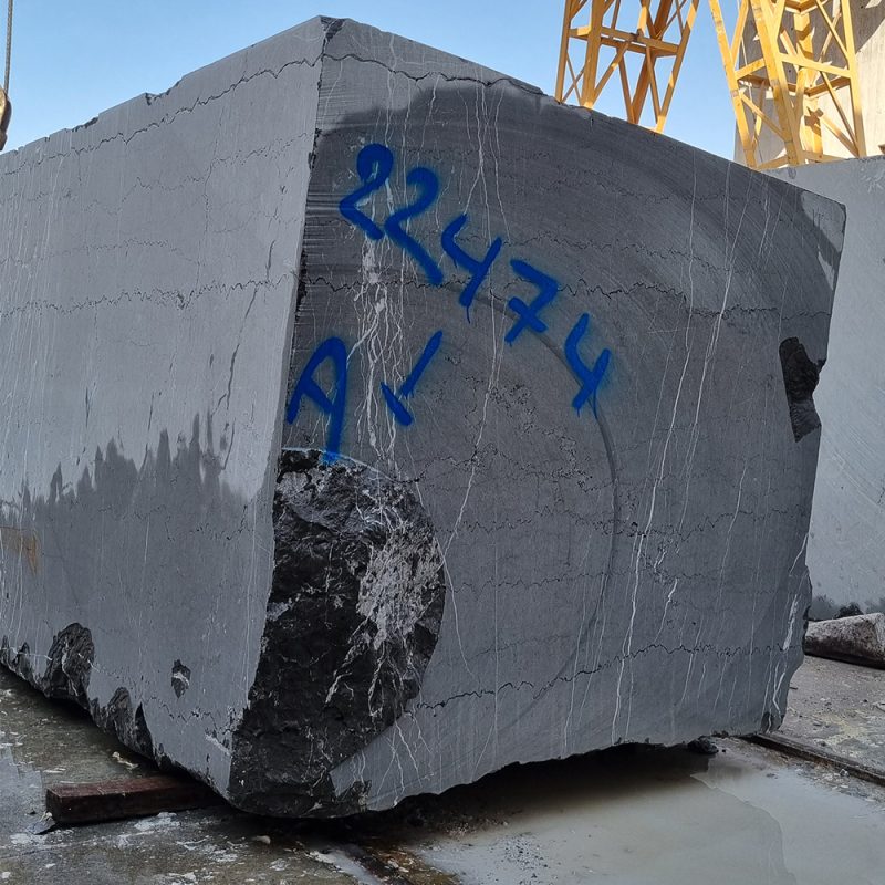 رخام أرماني جراي – رخام فاخر رمادي داكن مع عروق بيضاء | لازولیت ماربل