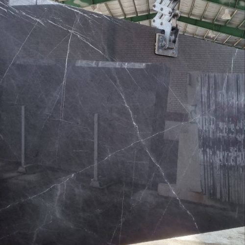 Armany Gray Marble – Luxurious Dark Gray Marble with White Veins | Lazulite Marble