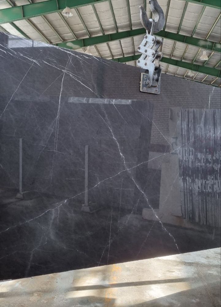 Armany Gray Marble – Luxurious Dark Gray Marble with White Veins | Lazulite Marble