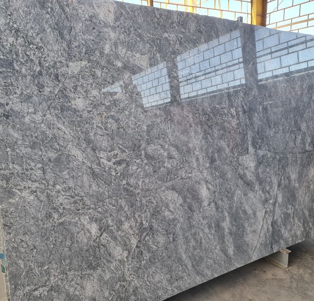 Hermes Blue Marble – Premium Polished Stone | Lazulite Marble