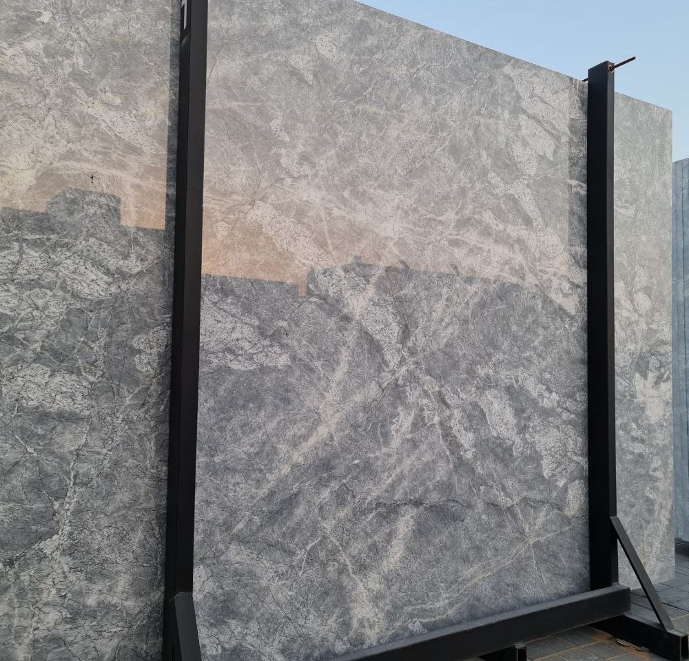 Hermes Blue Marble – Premium Polished Stone | Lazulite Marble