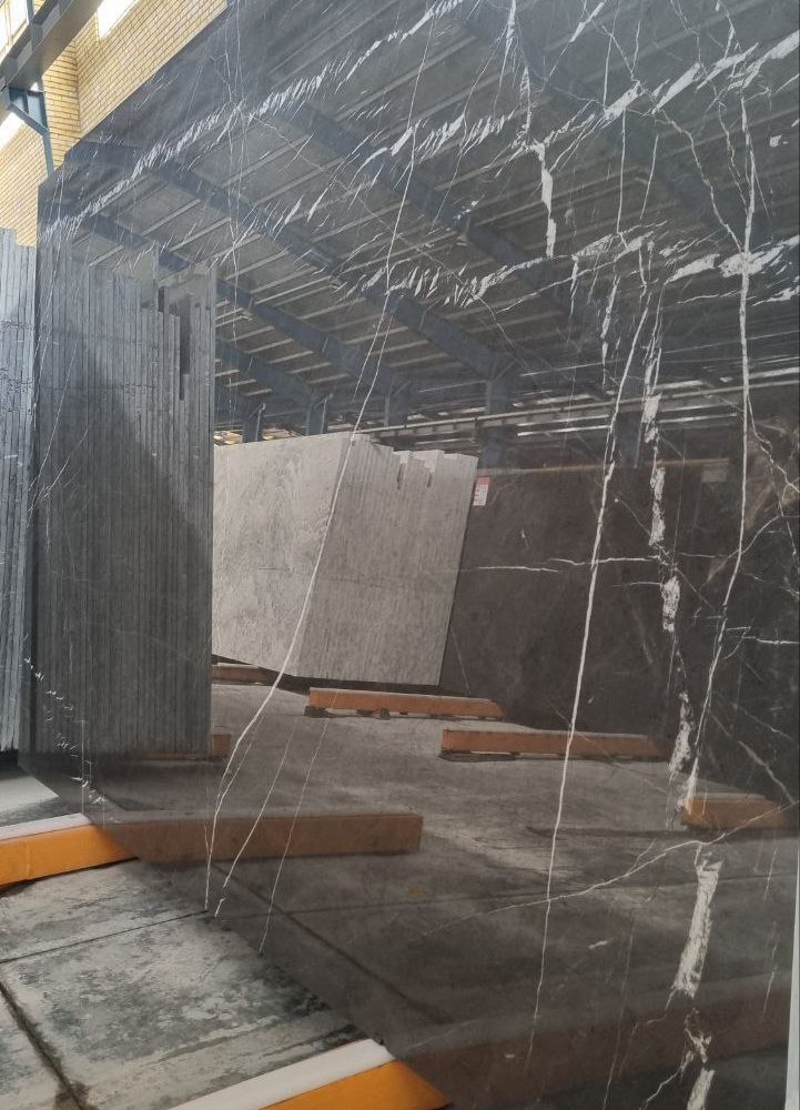 Armany Gray Marble – Luxurious Dark Gray Marble with White Veins | Lazulite Marble