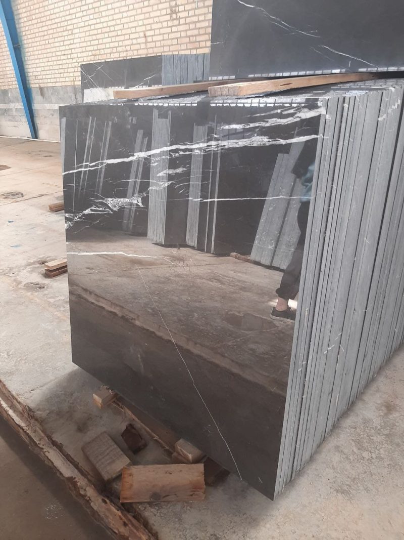 Armany Gray Marble – Luxurious Dark Gray Marble with White Veins | Lazulite Marble