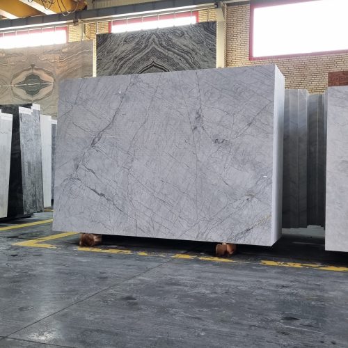 Bianco Crystal Marble – Bright White Marble with Elegant Crystals