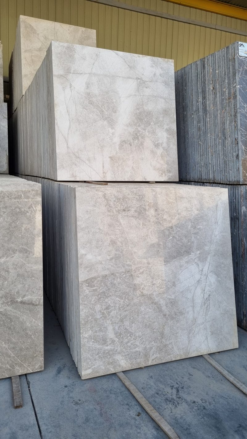 Persian Silk Marble – Elegant Grey-Beige Marble with Soft Linear Veins | Lazulite Marble
