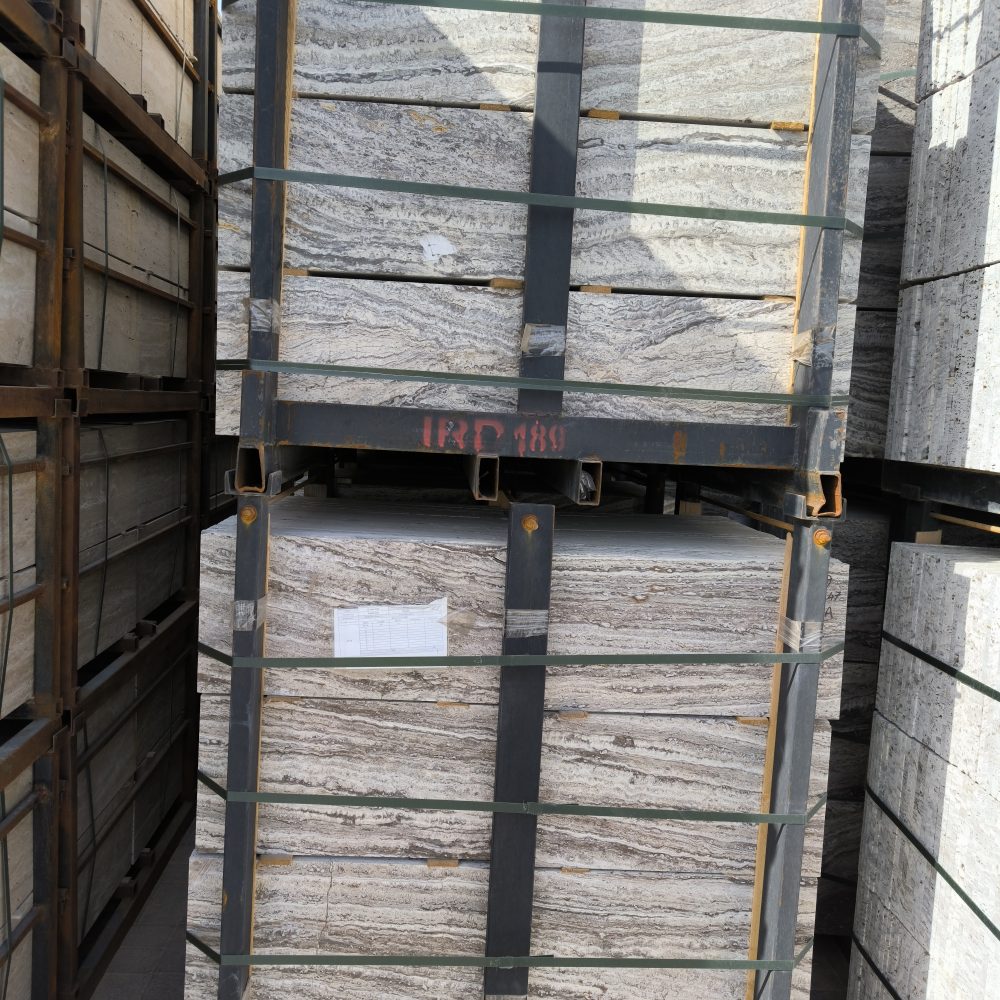 Travertine Silver Platinum – Sleek Grey and Cool Silver Tones | Lazulite Marble