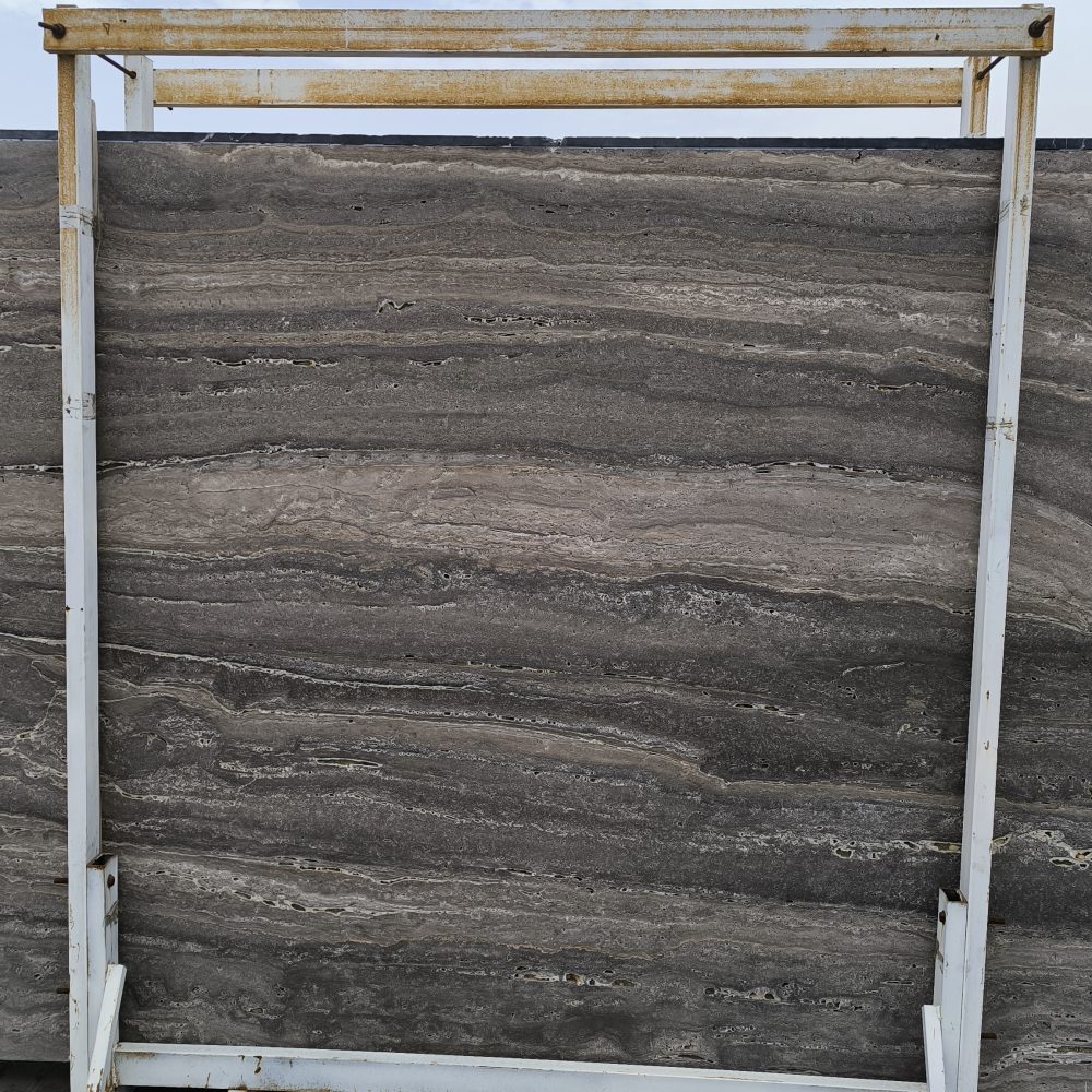 Travertine Silver Kashan – Striking Silver Grey with Warm Earthy Veining | Lazulite Marble