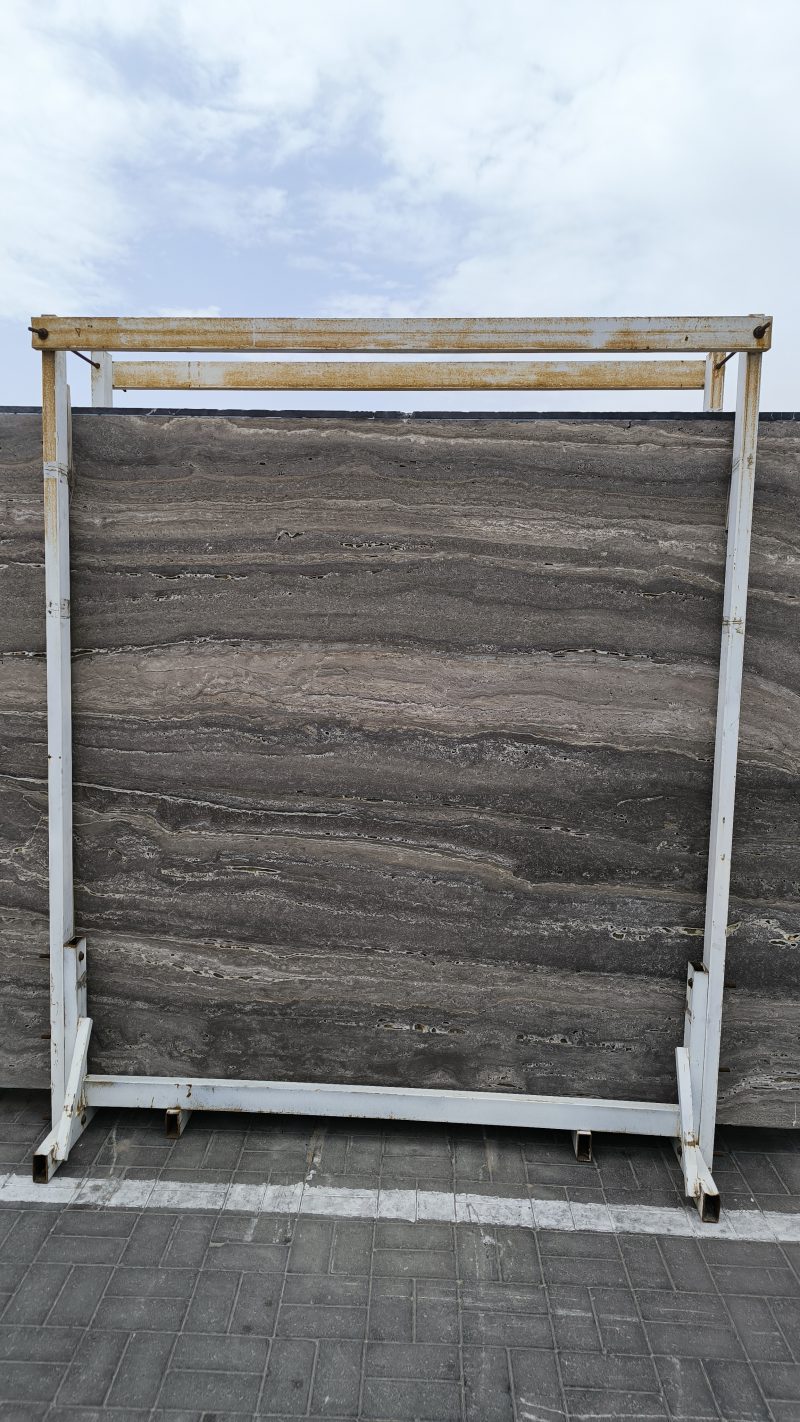 Travertine Silver Kashan – Striking Silver Grey with Warm Earthy Veining | Lazulite Marble
