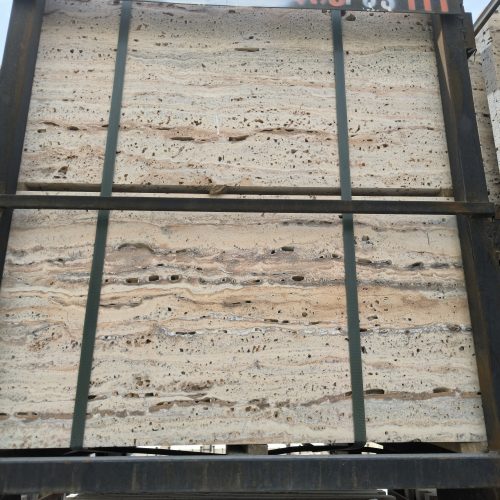 Travertine Silver Ramsha – Elegant Silver-Grey Stone with Flowing Waves | Lazulite Marble