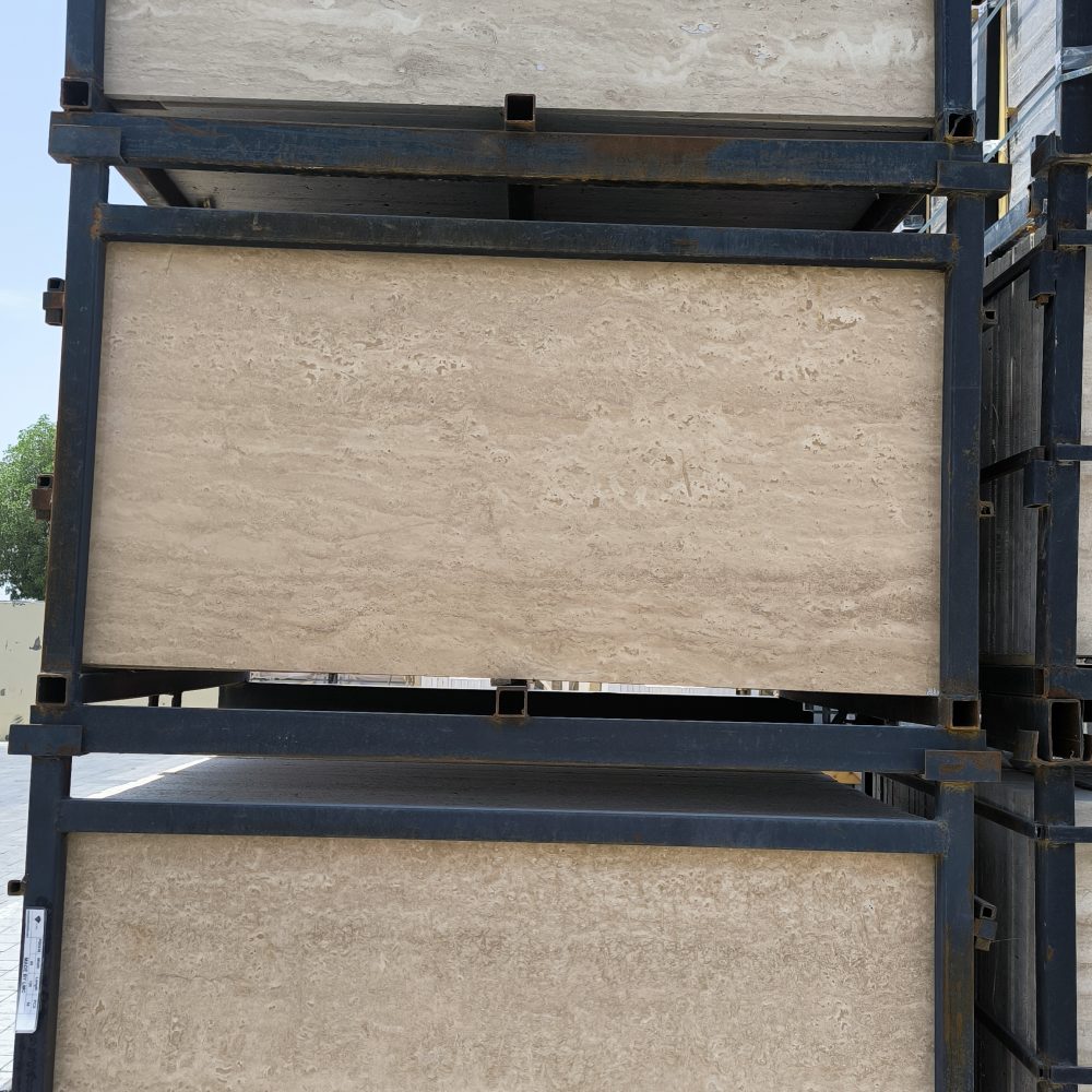 Travertine Beige Diamond – Luminous roasted Beige and Pristine Cream Stone | Lazulite Marble