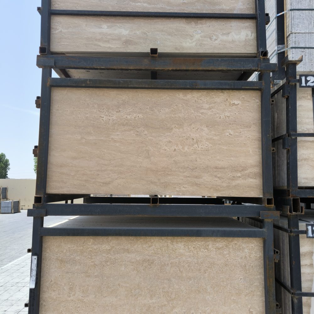 Travertine Beige Diamond – Luminous roasted Beige and Pristine Cream Stone | Lazulite Marble