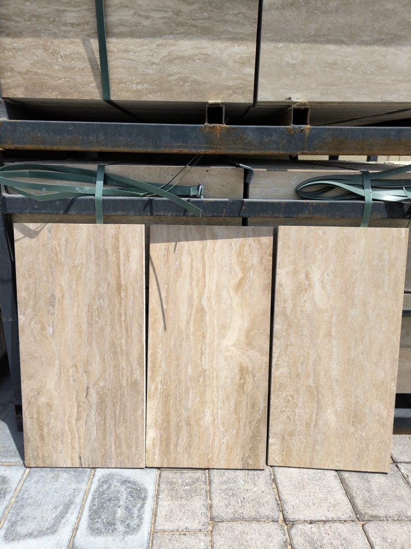 Travertine Beige Diamond – Luminous roasted Beige and Pristine Cream Stone | Lazulite Marble